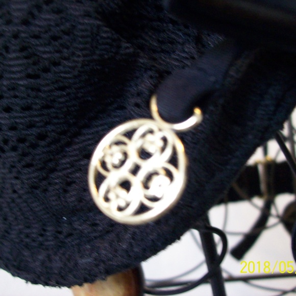 H&M Crochet Detail, 34A Bikini top, Black - Picture 3 of 6